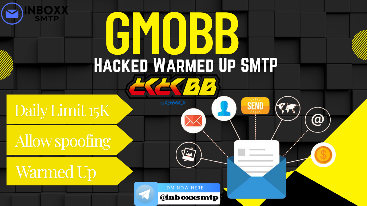 HACKED GMOBB SMTP – Japan-Based SMTP Server| 15K LIMIT
