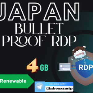 HACKED Japan RDP – 4GB RAM| BULLETPROOF